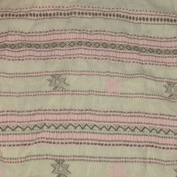 Lucky Brand Embroidered Peasant Blouse boho size small long sleeve - Picture 9 of 10